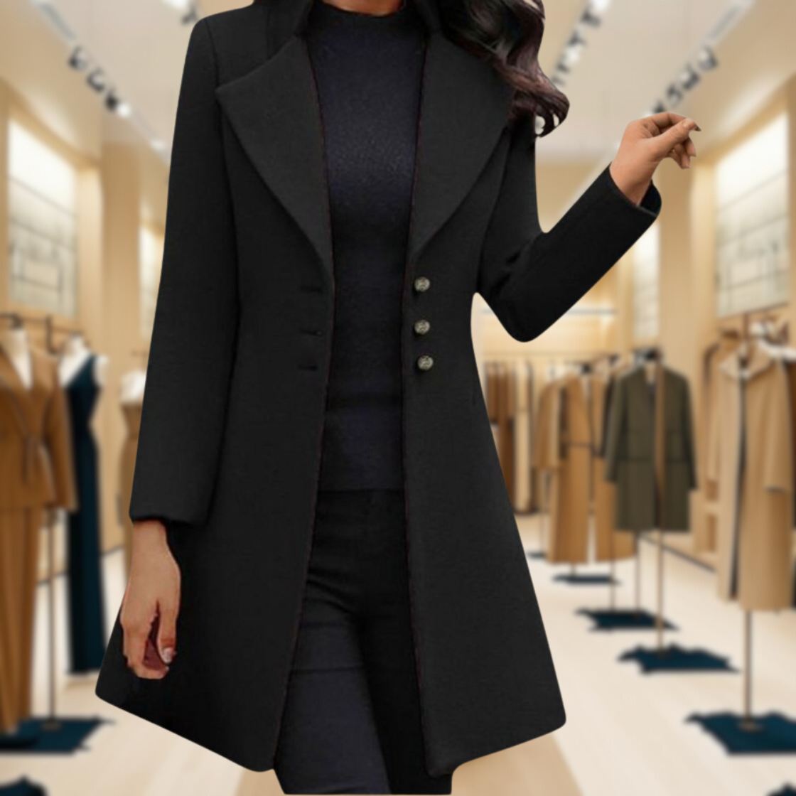 Venzi – Elegáns, hosszú ujjú kabát