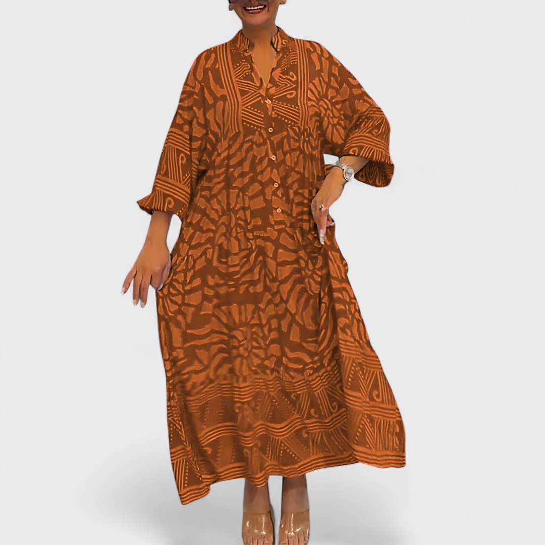 Ava – Művészi mintás ruha