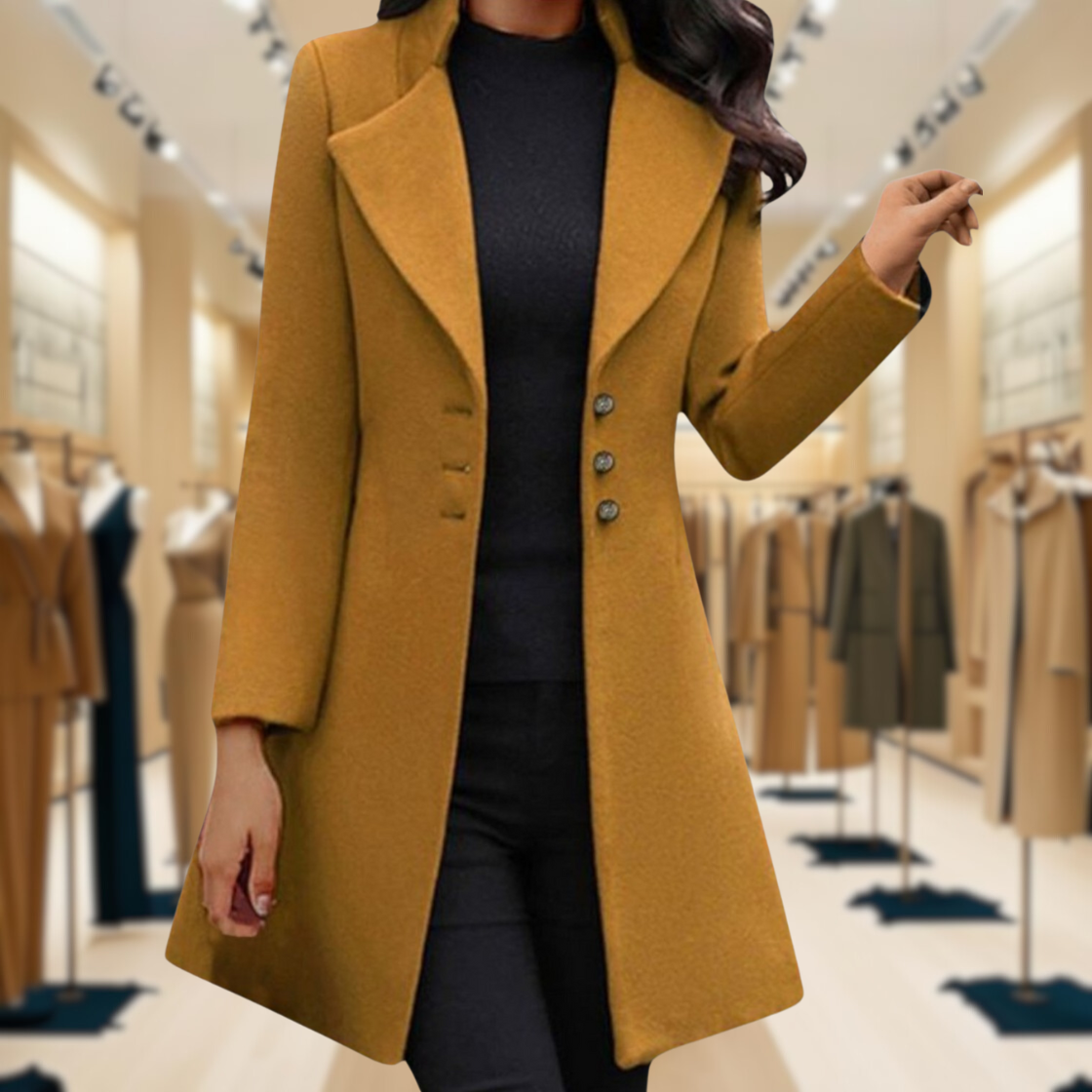 Venzi – Elegáns, hosszú ujjú kabát