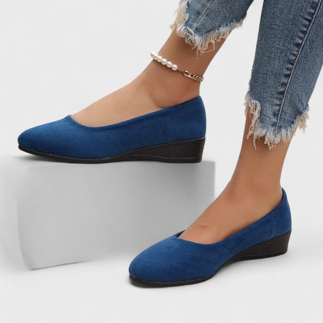 Éliane – Kényelmes balerina cipők magasított sarkú