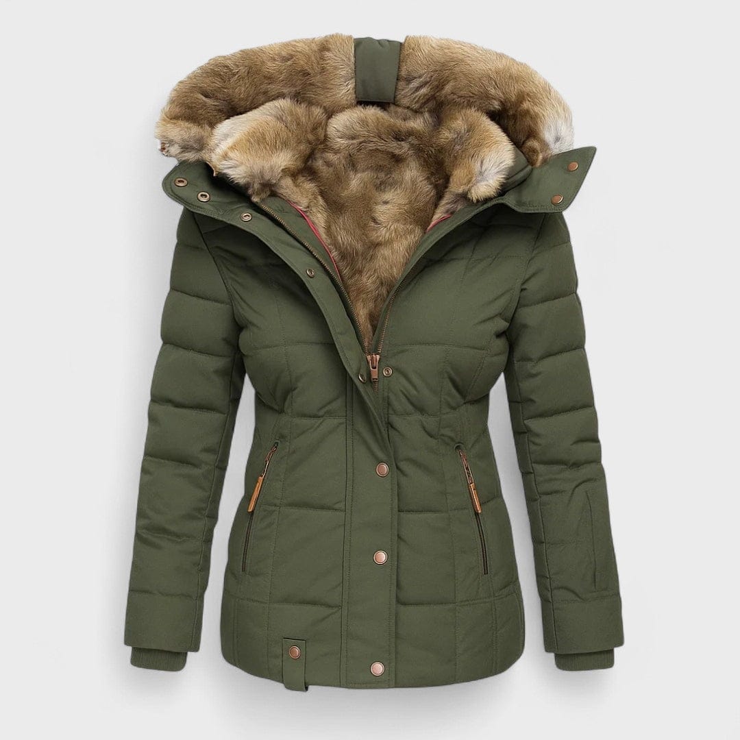 Marlene - Téli kabát prémes töltettel