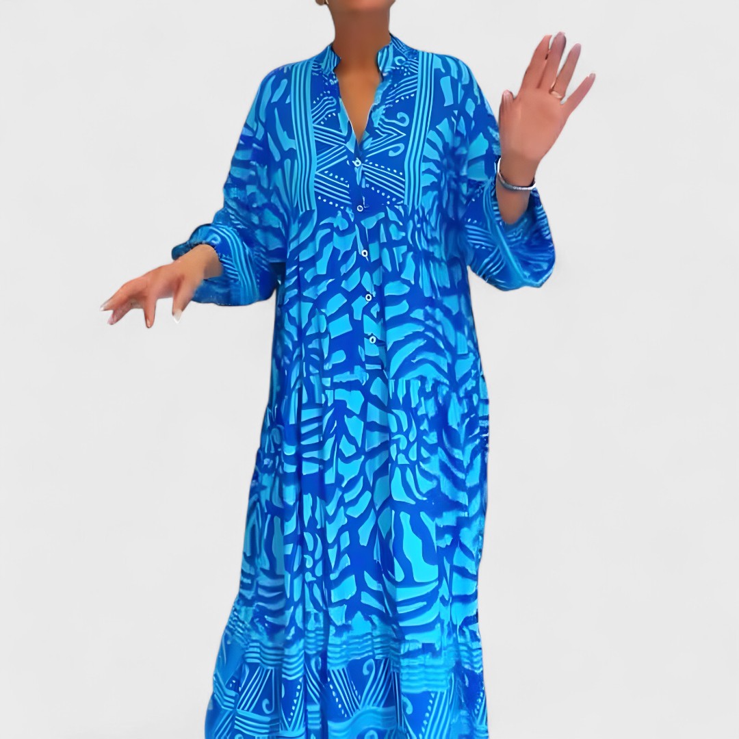 Ava – Művészi mintás ruha