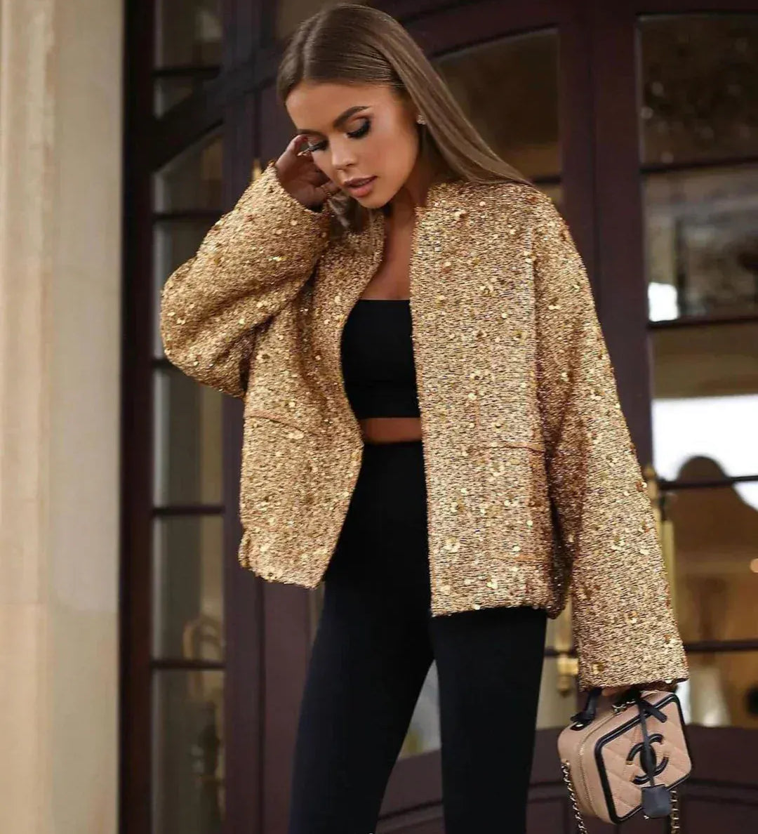 Lumina dzseki flitterekkel