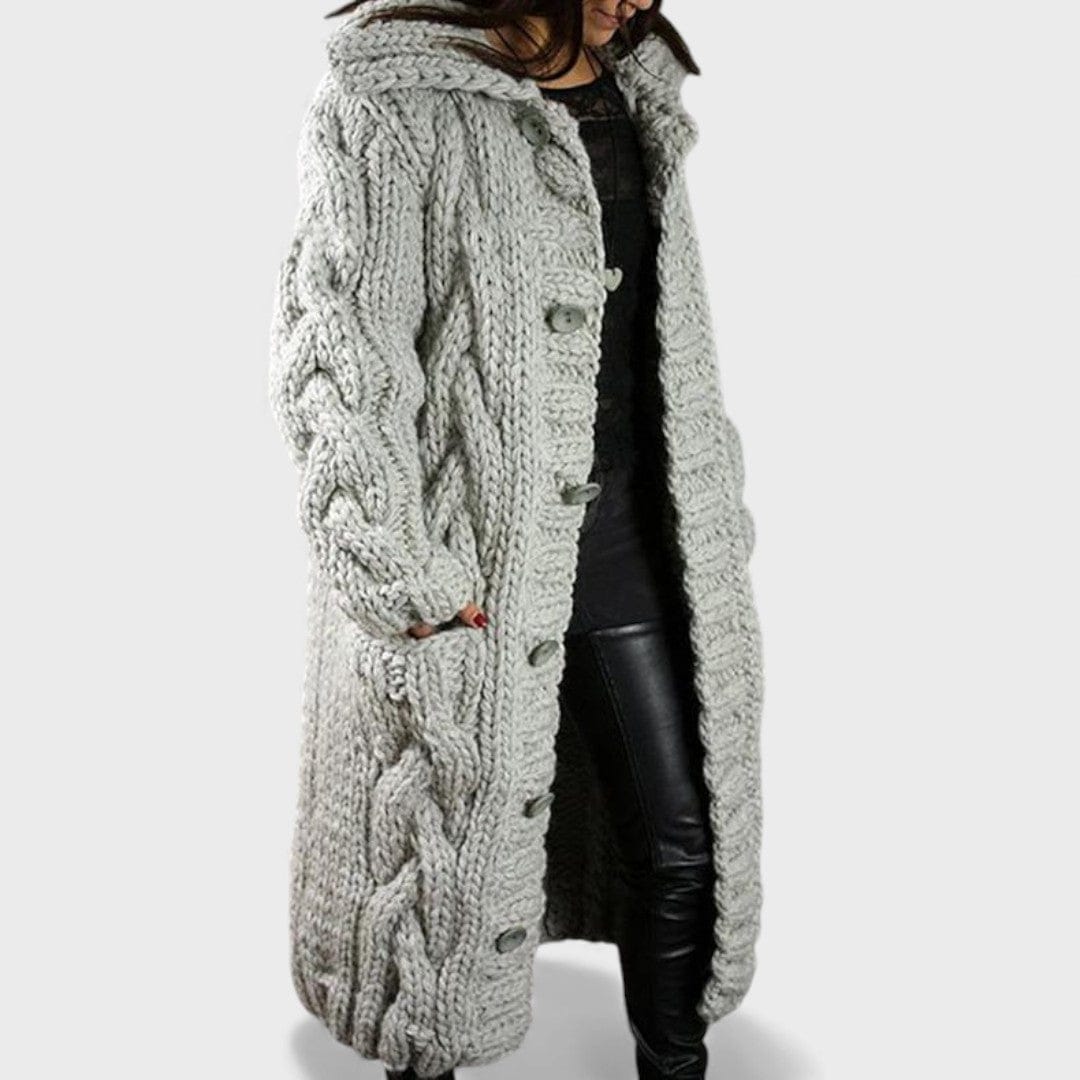 Karina - Elegáns és kényelmes kabát hasvédővel