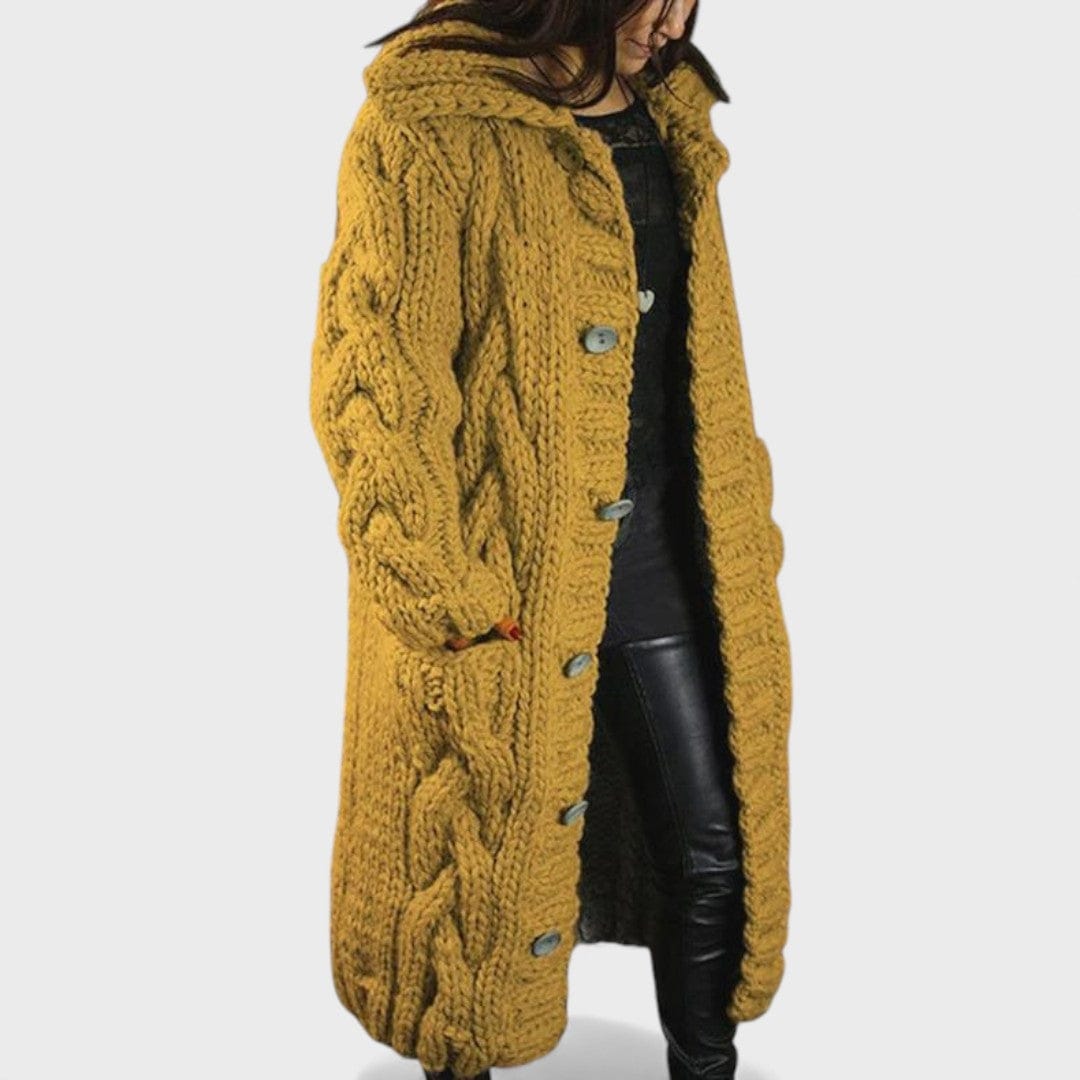 Karina - Elegáns és kényelmes kabát hasvédővel