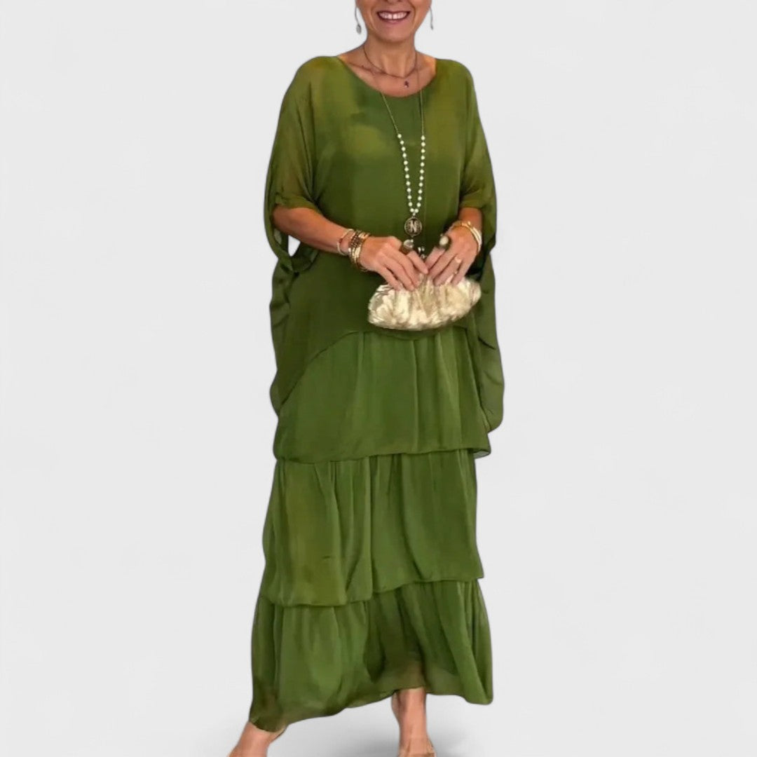 Nora - Elegáns boho chiffon ruha