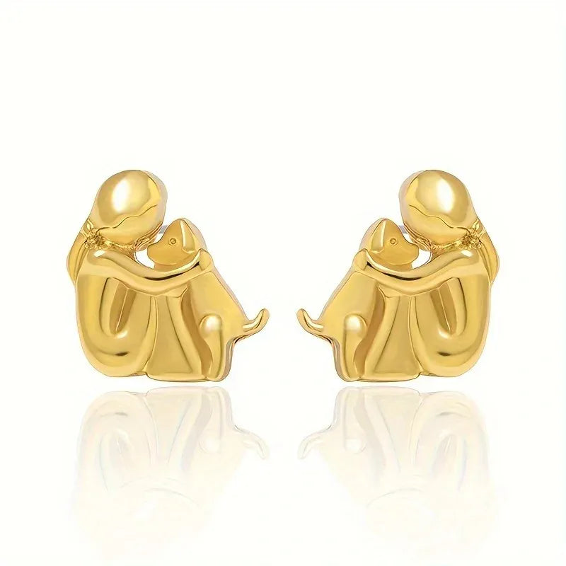 Elisa - Kutyás ikonával díszített fülbevalók