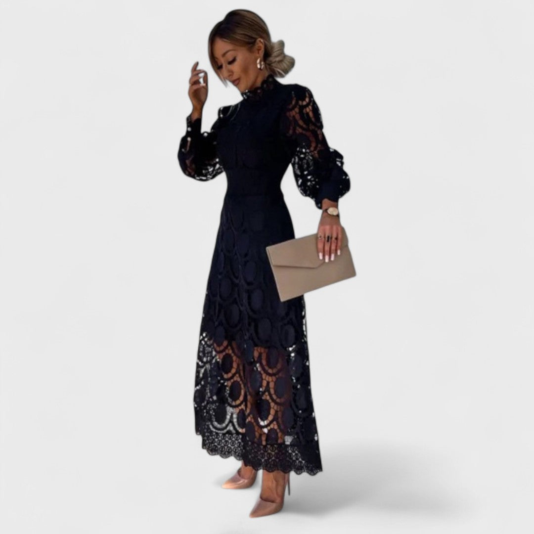 Élise - Csillogó csipkéből készült ruha, nőies