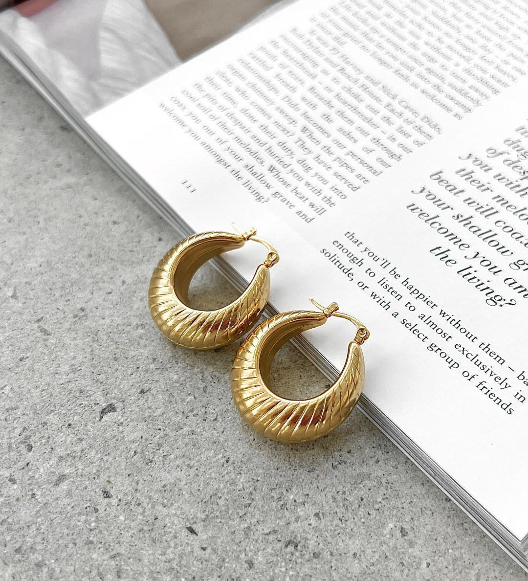 Sloane | Arany Kerek Fülbevalók