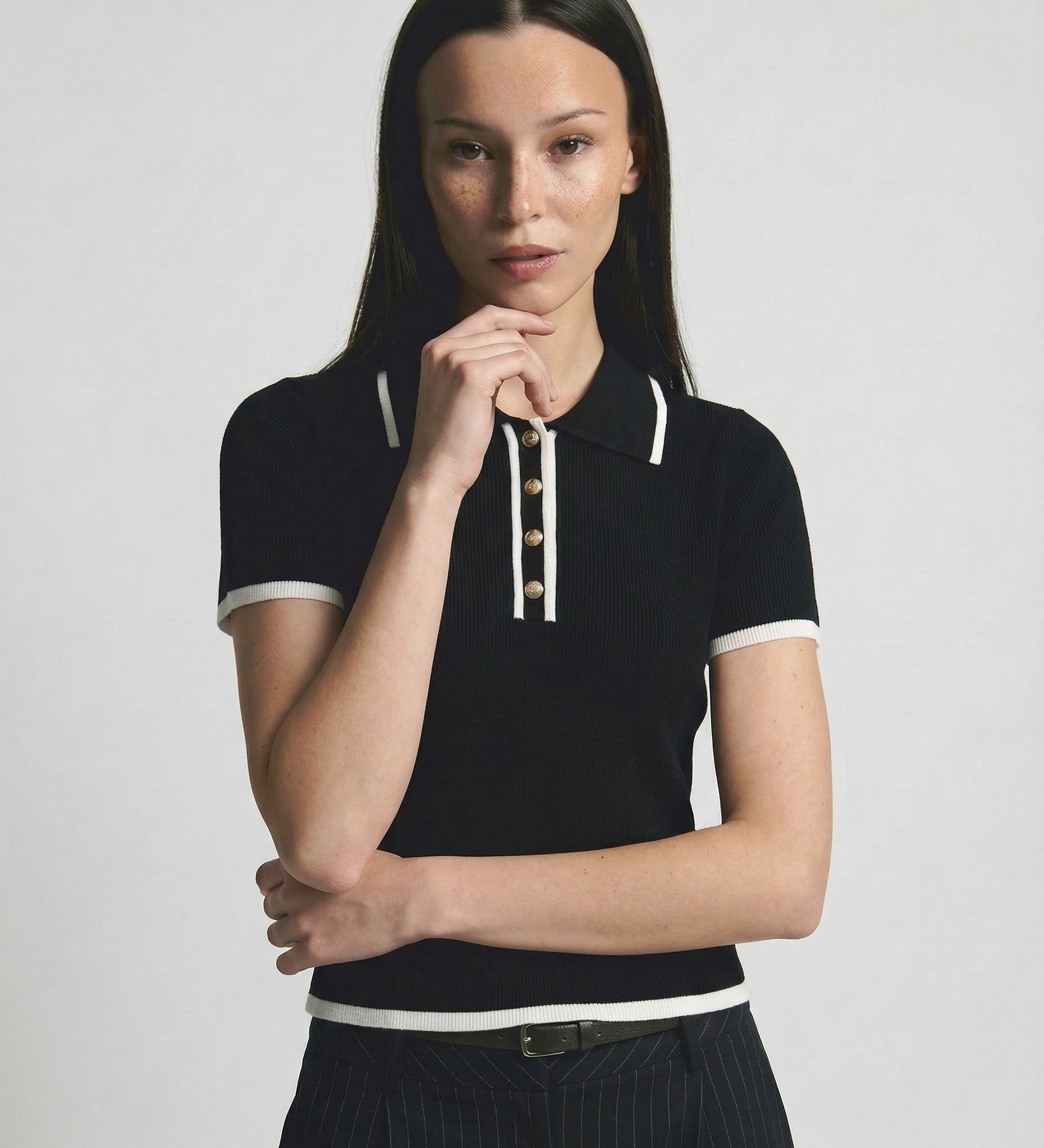 Polo póló Linea Contour pamutból