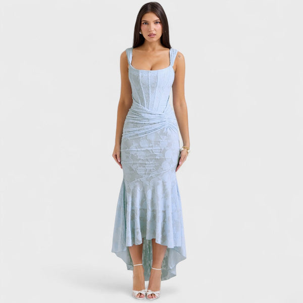 Carisia - Hosszú kék ruha