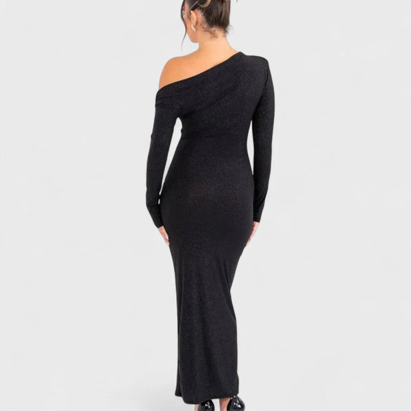 Moa - Csillogó maxi ruha